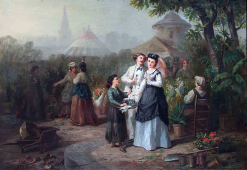 Flowerseller by Alexis Mathonat